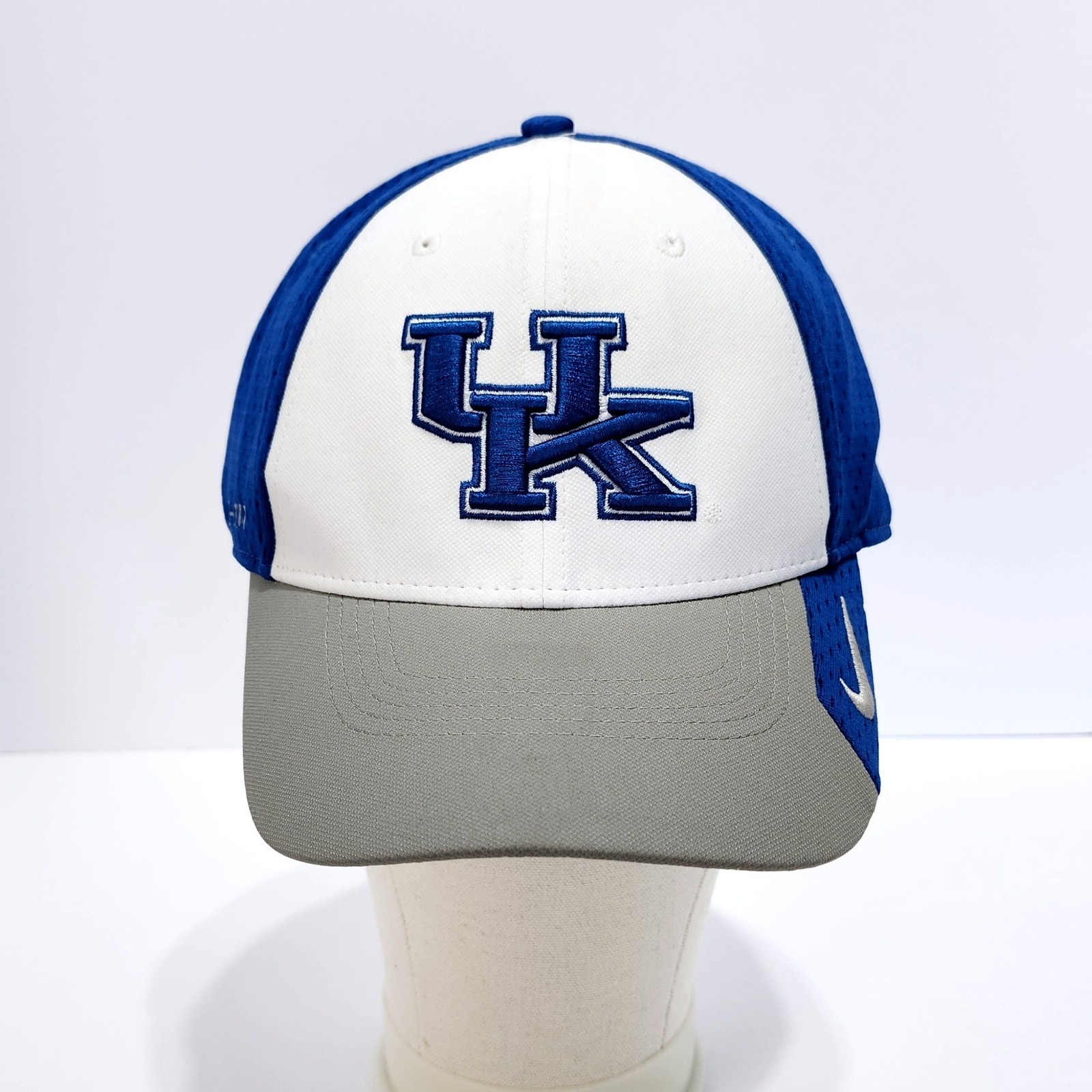 Nike Legacy91 DriFit Kentucky Wildcats Hat LXl Fitted Cap Blue White Retro